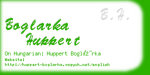 boglarka huppert business card